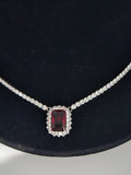 SILVER CZ NECKLACE
