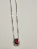 SILVER CZ NECKLACE