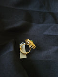 GOLD PLATED SILVER RING