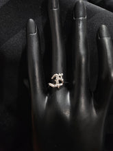 SILVER CZ STUDDED RING