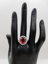 SILVER CZ STUDDED RING