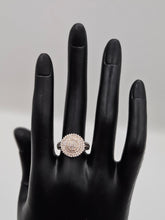 SILVER CZ STUDDED RING