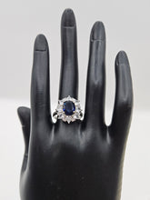 SILVER CZ STUDDED RING