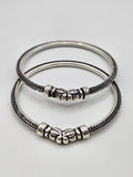 SILVER SINGLE BANGLE/KADA