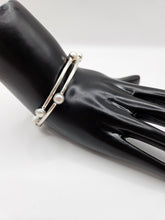 SILVER PEARL BANGLES