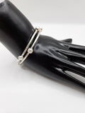 SILVER PEARL BANGLES