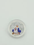 PURE SILVER GURU NANAK DEV JI 10GM COIN