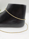 GOLD PLATED SILVER SINGLE ANKLET
