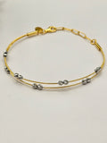 GOLD PLATED SILVER BRACELET