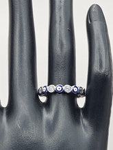 SILVER EVIL EYE RING SIZE 7