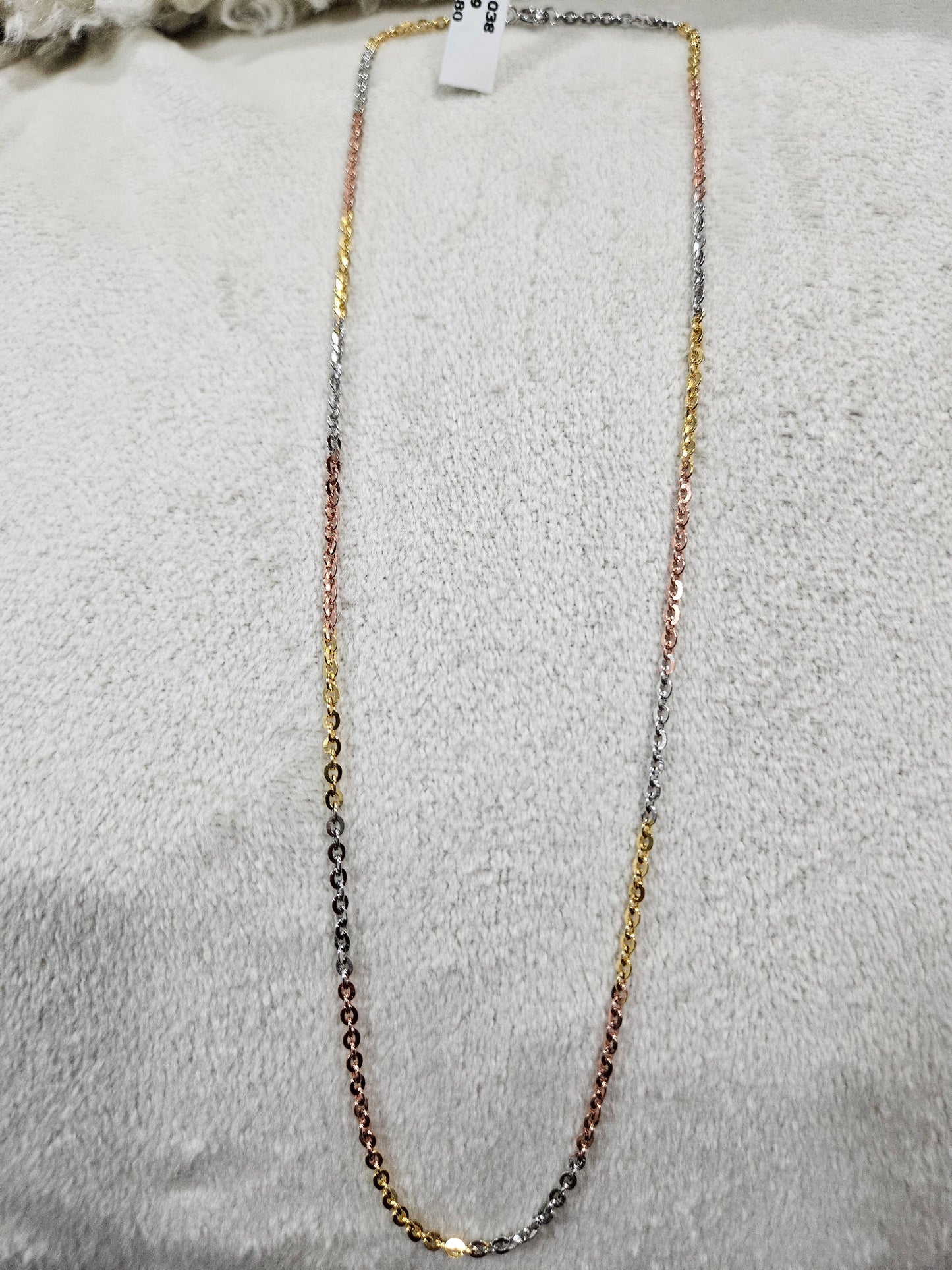SILVER GOLD PLATED CHAIN