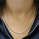 SILVER ROUND SNAKE CHAIN