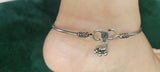 SILVER HASLI ANKLETS