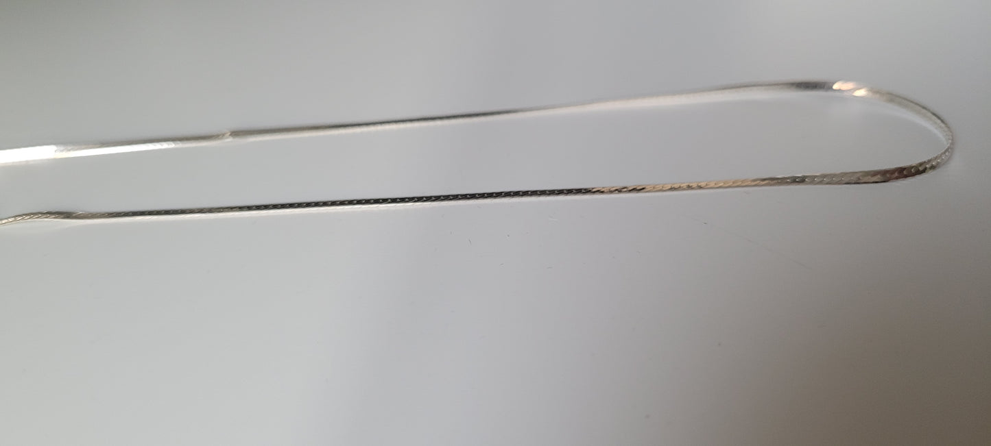HERRINGBONE SILVER CHAIN
