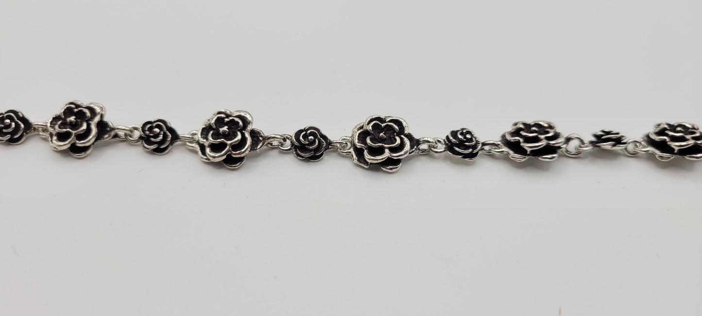 OXIDIZED SILVER BRACELET