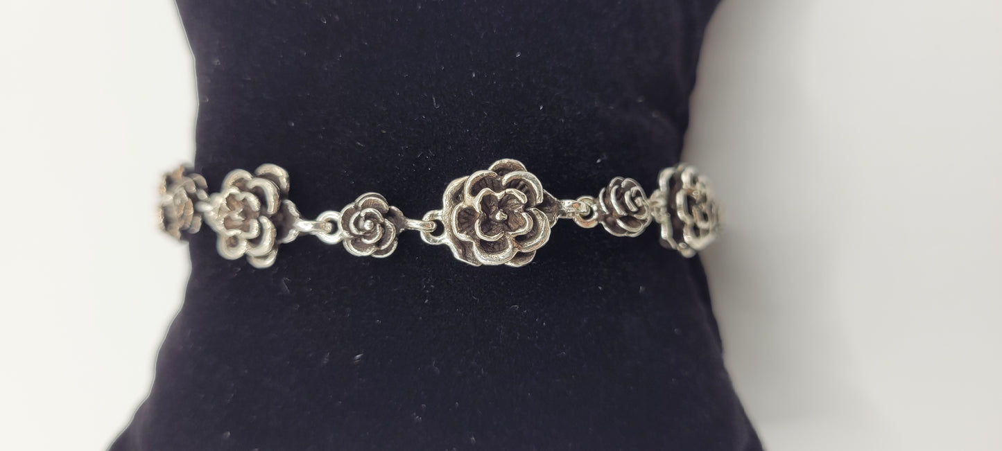 OXIDIZED SILVER BRACELET