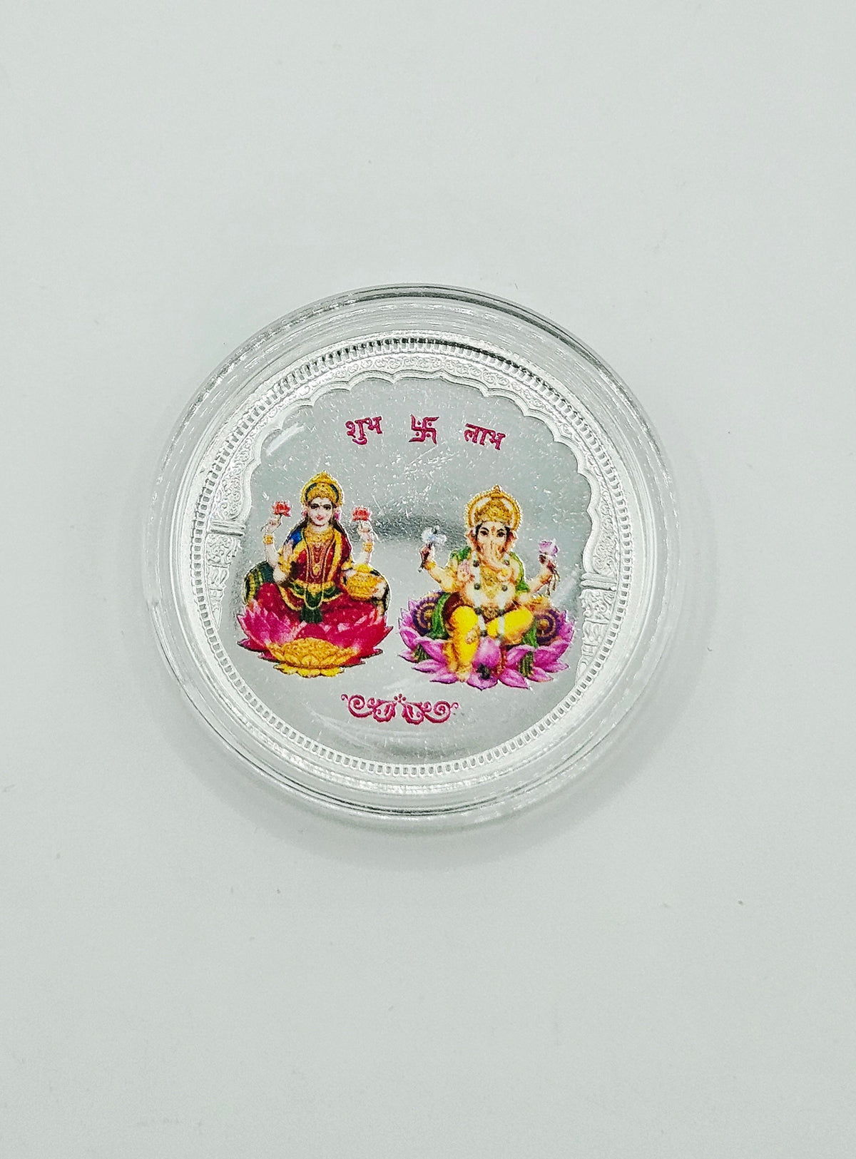 PURE SILVER LAXMI GANESH JI COIN 20GM