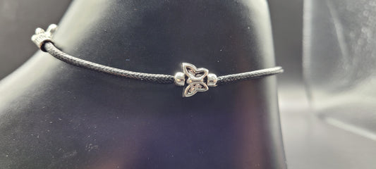 SILVER SINGLE ANKLET