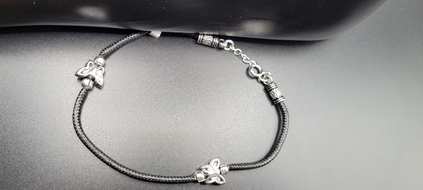 SILVER SINGLE ANKLET