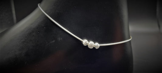 SILVER SINGLE ANKLET