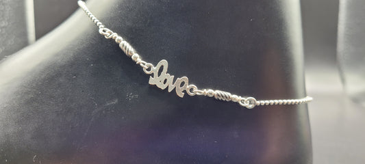 SILVER SINGLE ANKLET