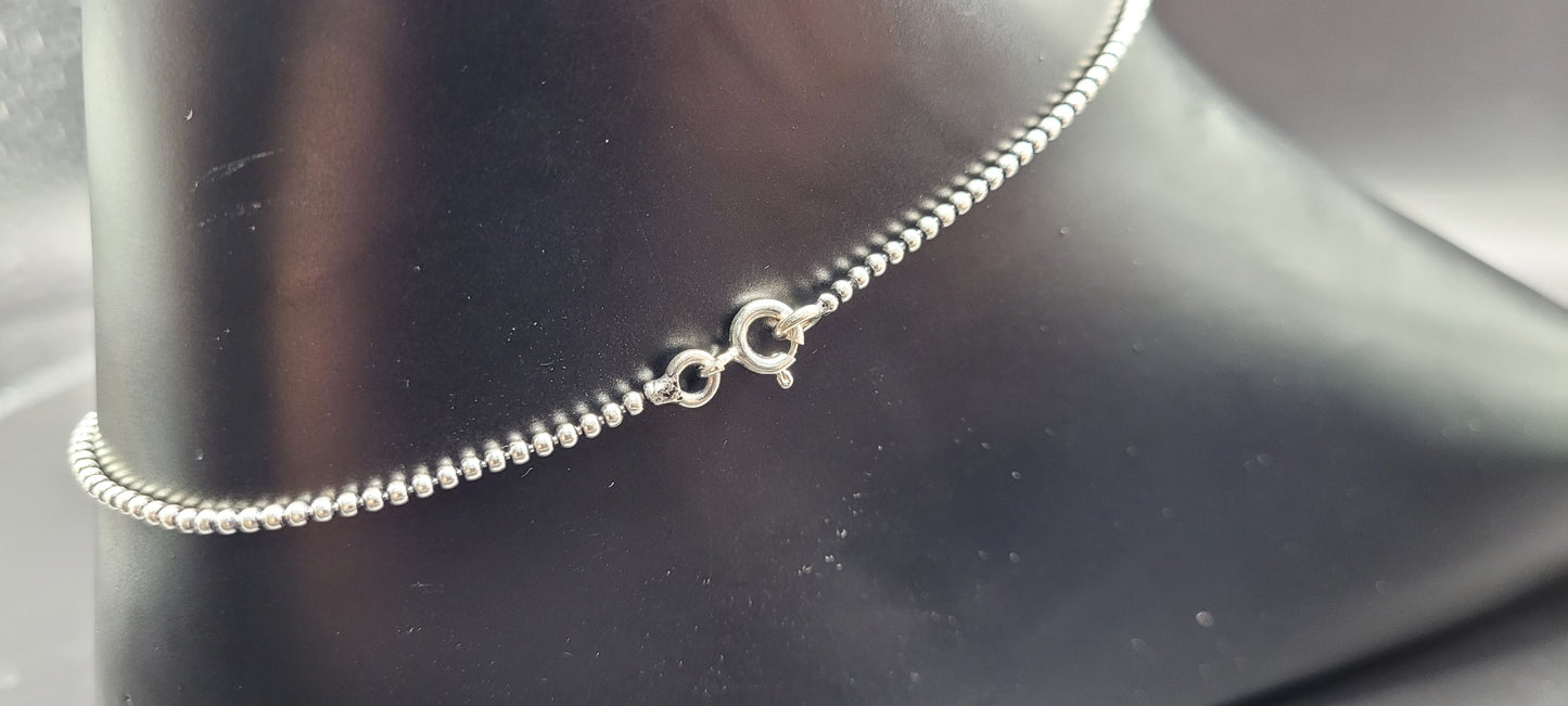 SILVER SINGLE ANKLET