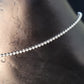 SILVER SINGLE ANKLET