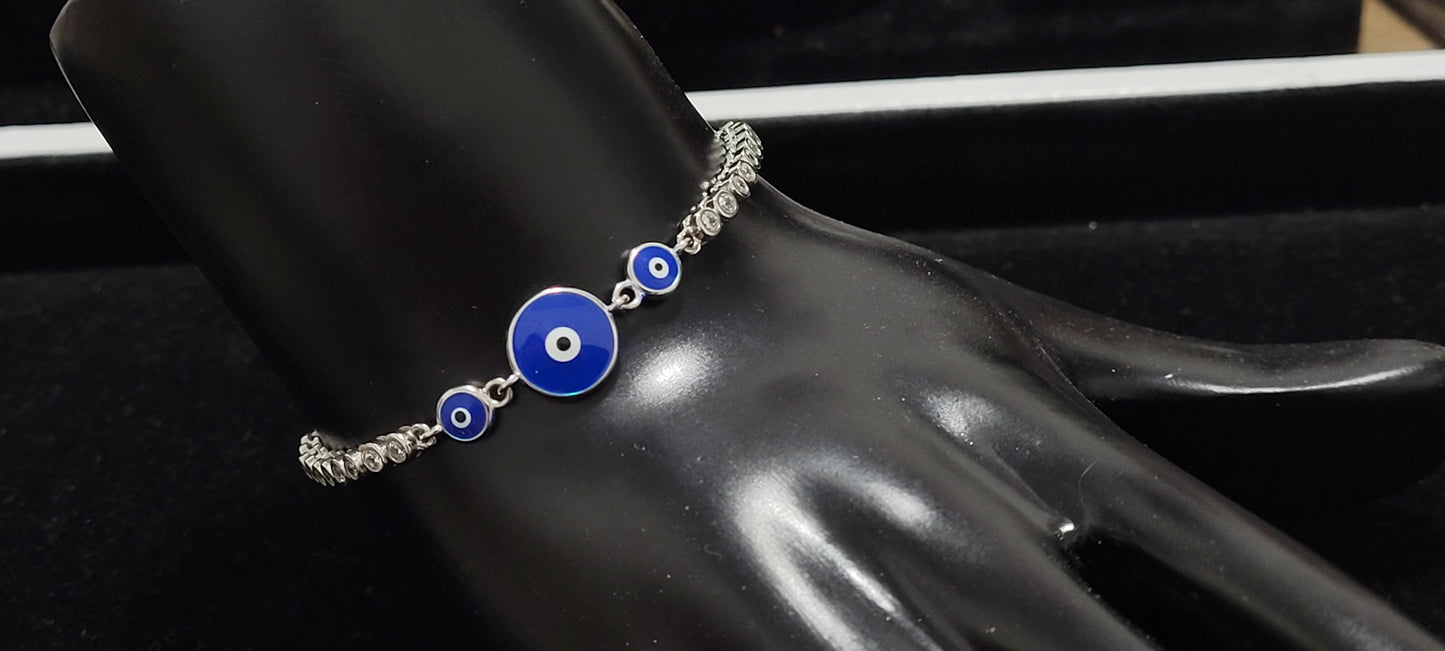 EVIL EYE SILVER BRACELET