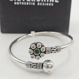 SILVER OXYDIZED BANGLE BRACELET