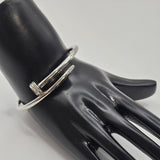 SILVER CARTIER NAIL BRACELET