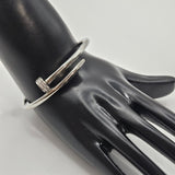 SILVER CARTIER NAIL BRACELET