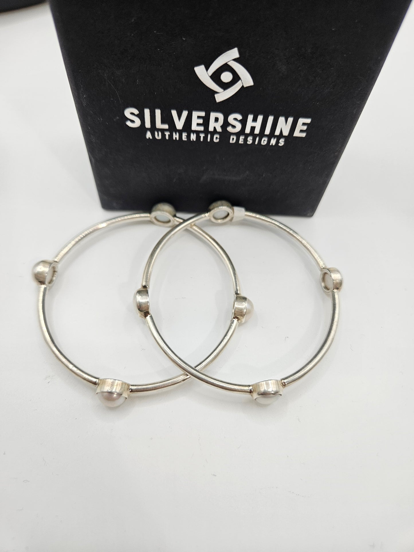 OXIDISED SILVER BANGLES