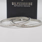 CZ STONE SILVER BANGLES