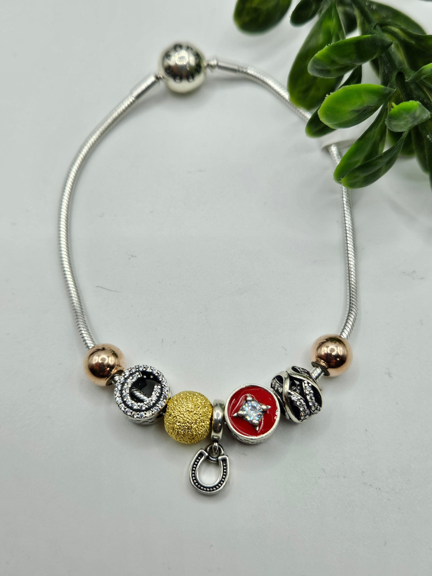 SILVER CHARMS BRACELET