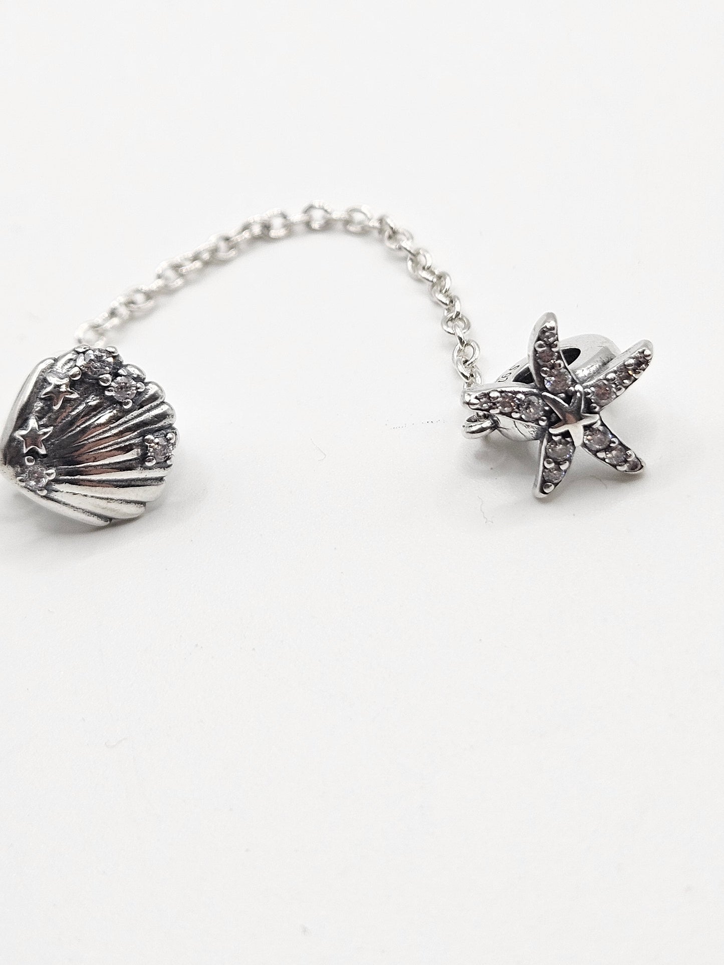 SHELL STARFISH CHAIN SAFTY CHARM