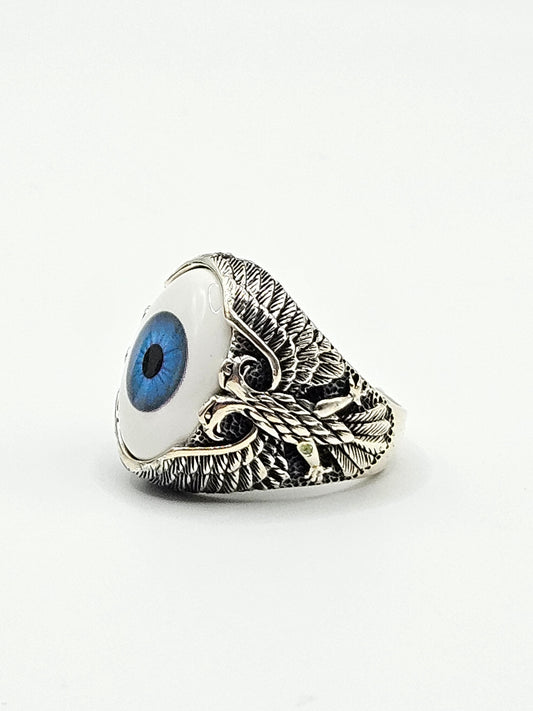 SILVER EVIL EYE RINGS