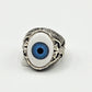 SILVER EVIL EYE RINGS