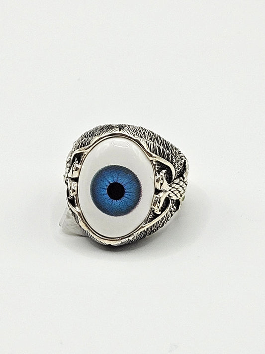 SILVER EVIL EYE RINGS