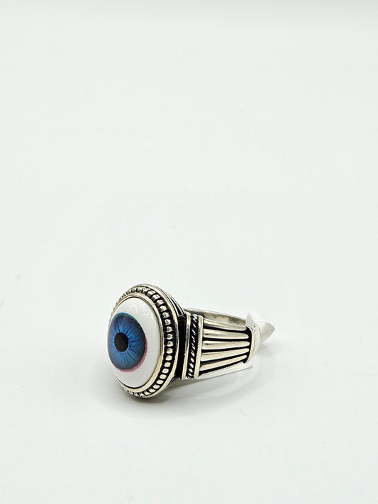 SILVER EVIL EYE RINGS