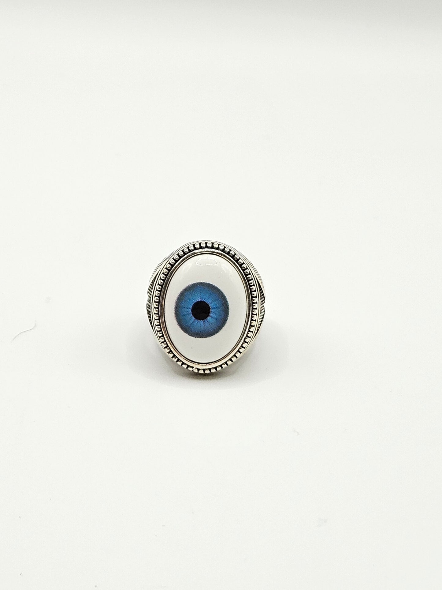 SILVER EVIL EYE RINGS