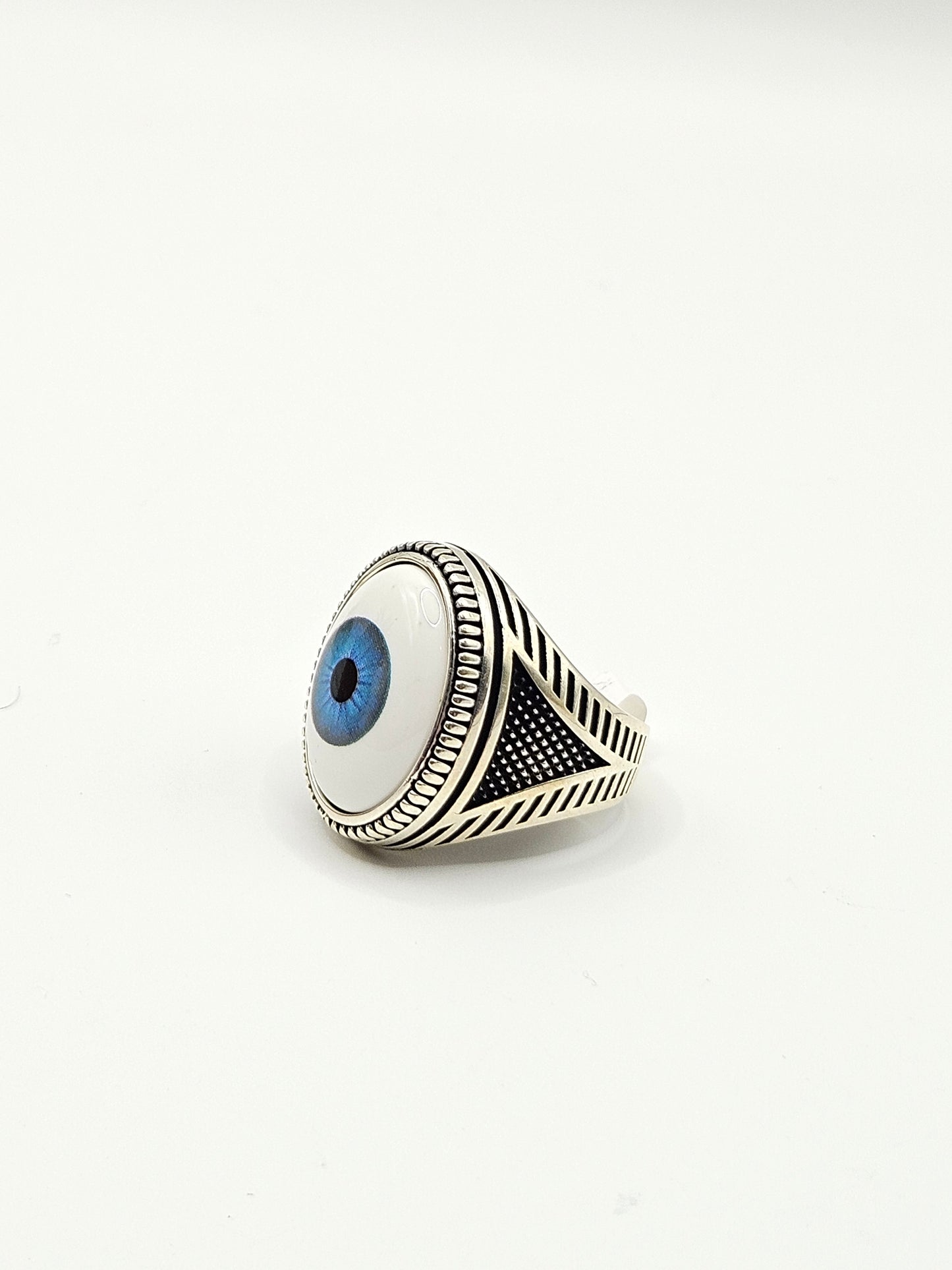 SILVER EVIL EYE RINGS