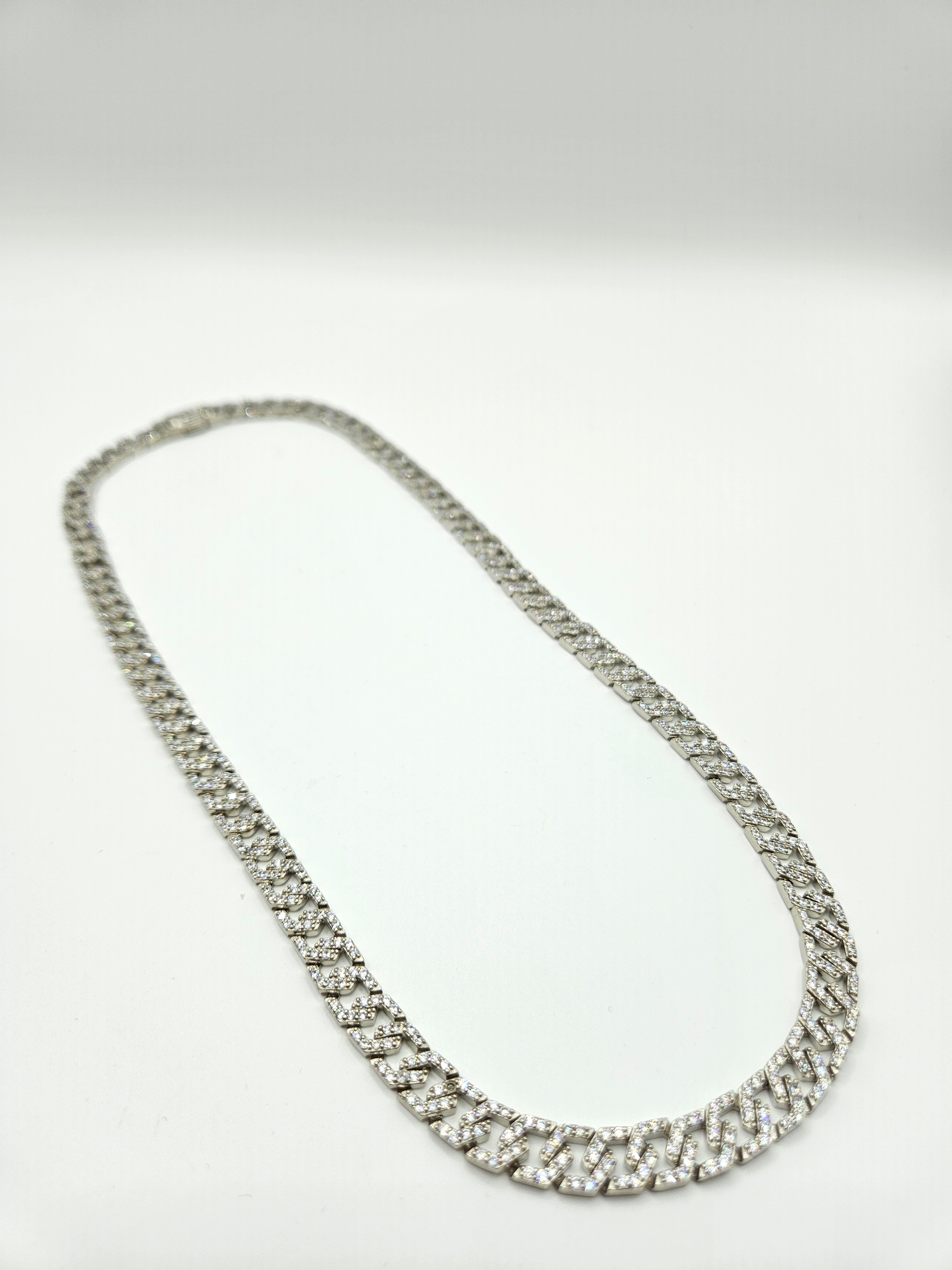 SILVER CZ CHAIN