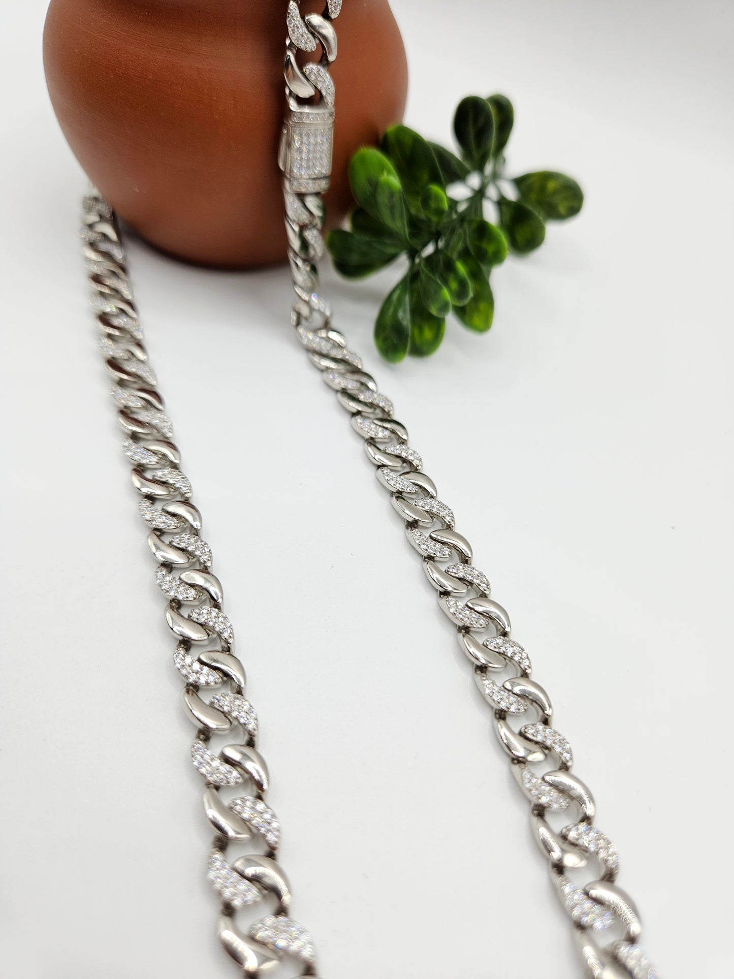 SILVER CZ CHAIN