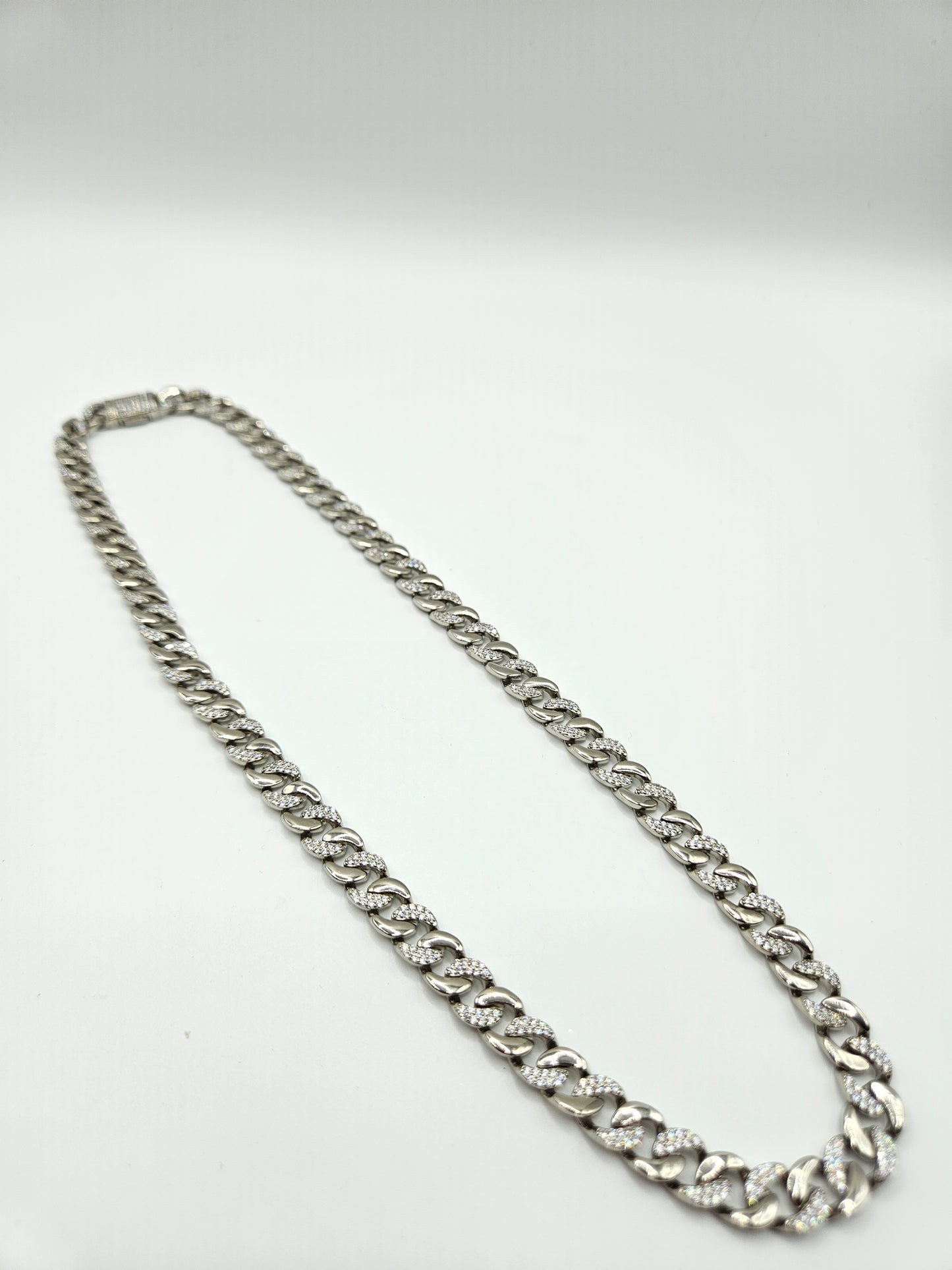 SILVER CZ CHAIN