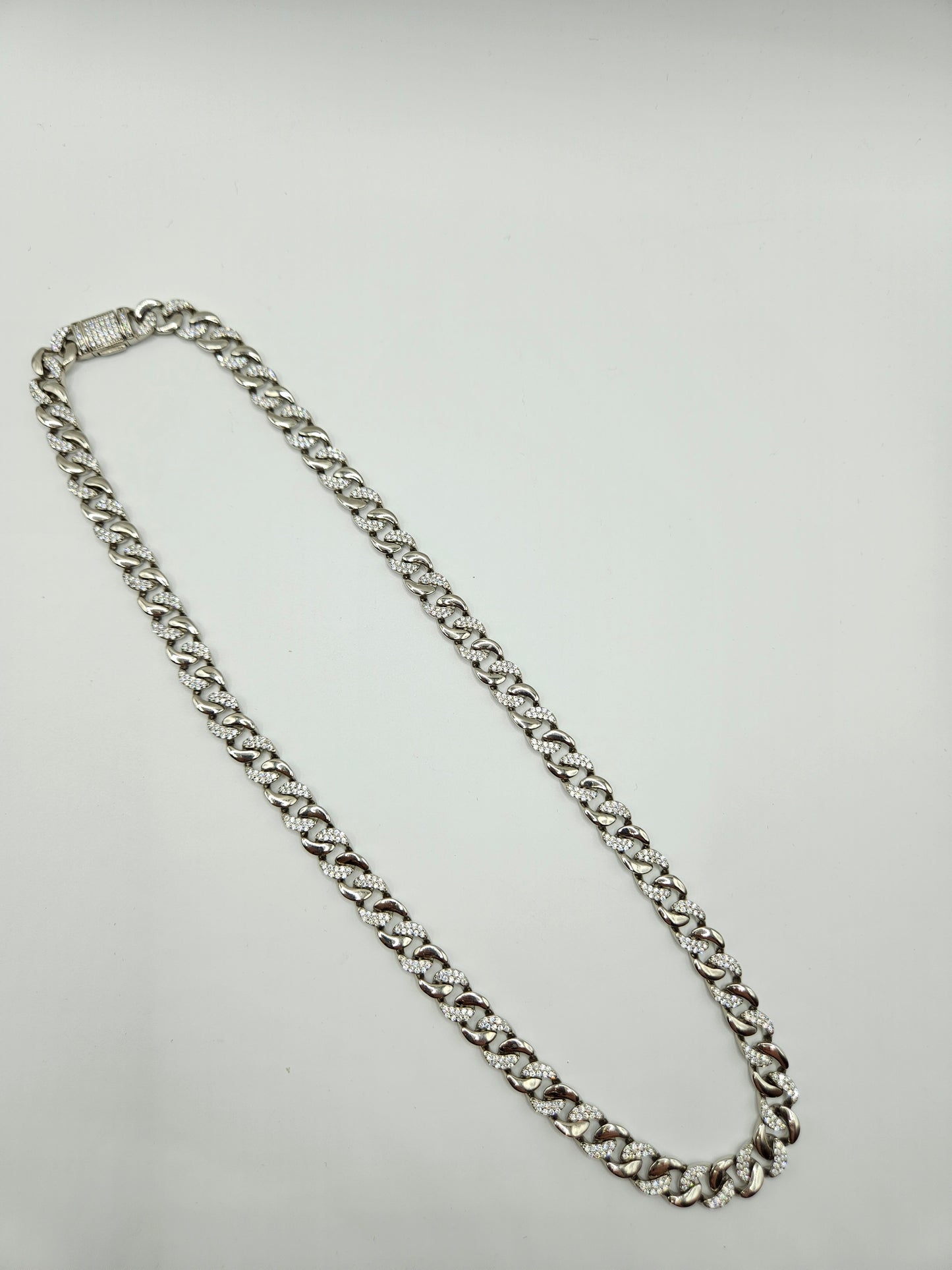 SILVER CZ CHAIN