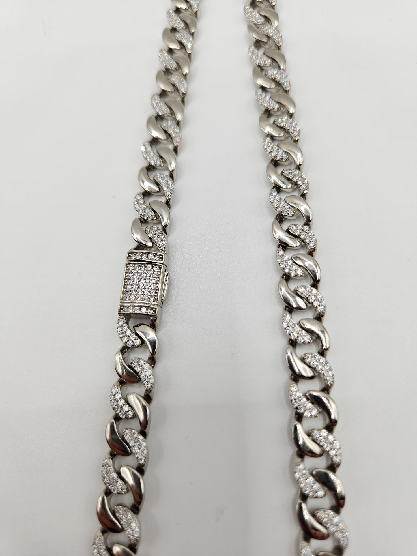 SILVER CZ CHAIN