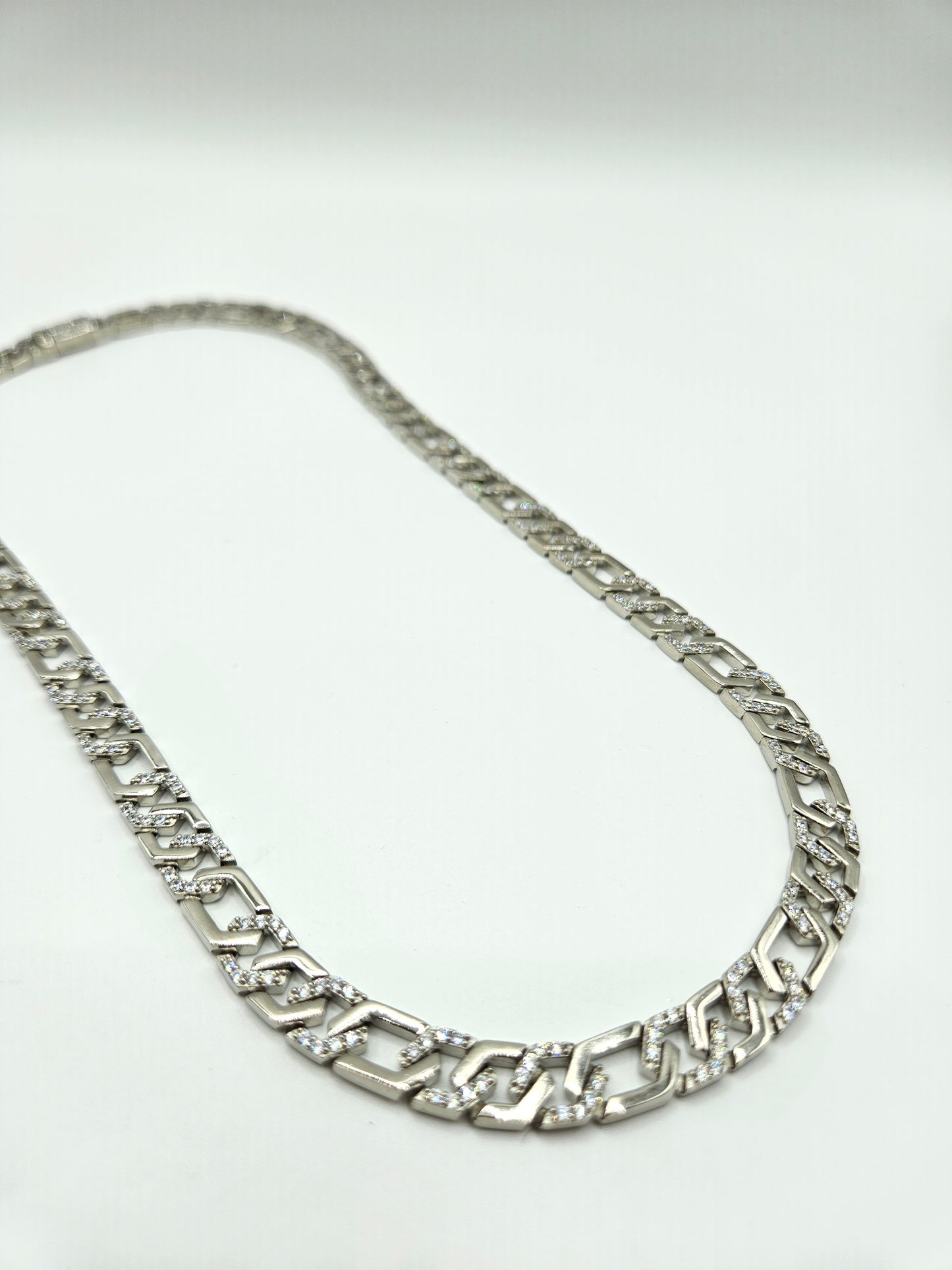 SILVER CZ CHAIN