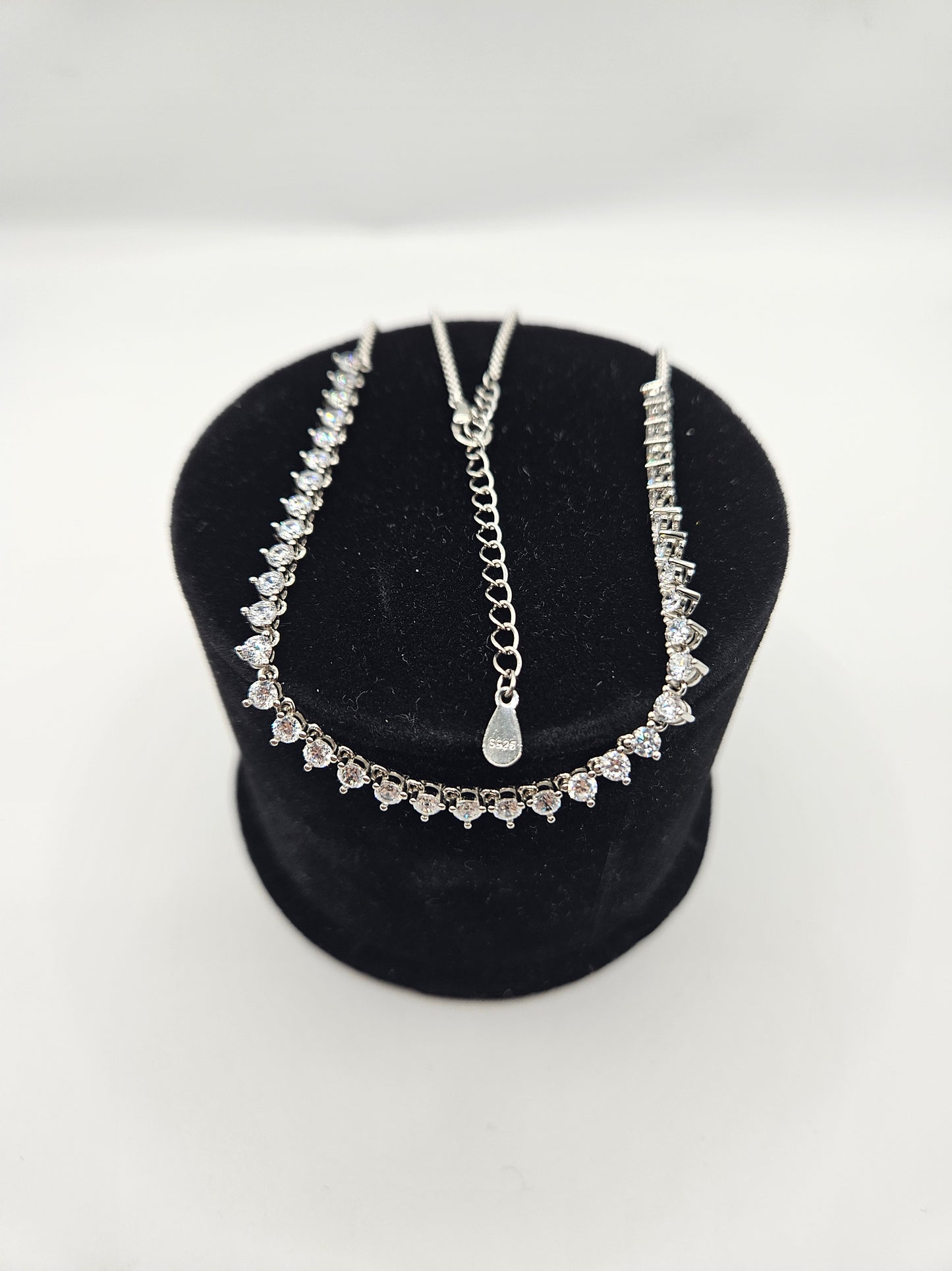 SILVER CZ NECKLACE