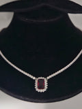 SILVER CZ NECKLACE