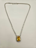 SILVER CZ NECKLACE